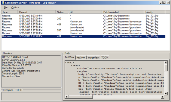 01-cassinidev-logviewer.png